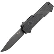 SIG 36032 SIG36032 Auto Compound OTF Gray Knife Black Handles