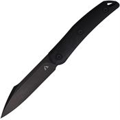 CMB FB01D Kisame Black Stonewash Fixed Blade Knife Black Handles