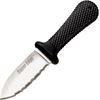 Cold Steel Knives 42SS Super Edge Mini Fixed Blade Knife with Black Handles