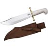 Case Knives 2000 Fixed Blade Bowie Knife with White Synthetic Handles
