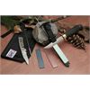 DMT Sharpener ADELUXE Deluxe Aligner Complete Diamond Whetstone Knife Sharpening Kit with Serrated Sharpener