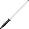 Hewlett Diamond Sharpener P123 12" Hewlett Three Step Kitchen Diamond Sharpener with Black Molded Handle