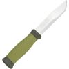 Mora of Sweden Knives 2000 FOS Morakniv 2000 Fixed Blade Knife with Olive Green Rubber Handle
