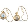 Infinity Pocket Watches 39 WWII Pocket Watch with White Face & Black Hands & Image of Fighter Aircraft