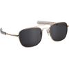 Humvee Gear 57BGD Military Pilot Sunglasses with Matte Gold Finish & Heavy Metal Frame