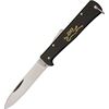 Mercator Knives 154S Black Cat Lockback Knife with Black Metal Handles