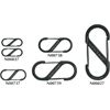 Nite Ize 00837 Two Pack Black S-Biner #1 with Stainless Steel Construction