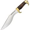 Down Under Knives RRR Red Rock Raptor Fixed Blade Knife with Leather Stacked Handles