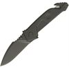 Extrema Ratio Knives 133MF1BC MF1 Linerlock Knife with Black Anodized Anticorodal Aluminum Alloy Handles with Belt Cutter