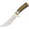 Steel Stag Knives 7005 Mountain Hunter Fixed Blade Knife with Genuine Stag Round Design Handles