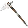 North American Knives 244 Frontier Spontoon Tomahawk Pipe with Brown Hardwood Shaft