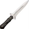 Down Under Knives DA Death Adder Fixed Blade Knife with Black Solid Contoured Ebony Wood Handles