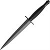 Sheffield Knives 006 Black Finish Sykes Fairbairn Pattern Commando Dagger Fixed Blade Knife with Black Finish Knurled Handles