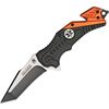 Tac Force Knives 640EMT A/O Speed Assisted Rescue EMT Linerlock Knife with Orange Trim Black Finish Aluminum Handles