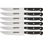 Forschner Knives 46799 (Six Piece Steak Knife Set with Black POM Handles)