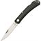 Moki Knives 110M Large Blakiston s Fish Owl Lockback Knife with Black Linen Micarta Handles