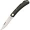 Moki Knives 120M Small Blakiston s Fish Owl Lockback Knife with Black Linen Micarta Handles
