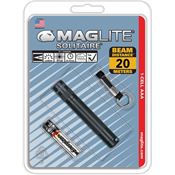 Maglite K3A016 Black Solitaire AAA Hang Pack