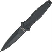 Smith & Wesson HRT3BF HRT Military Boot Fixed Dagger Blade Knife with Black Rubberized Handle