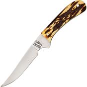 Bear & Son 751 Bird and Trout Fixed Carbon Stainless Blade Knife with Stag Delrin Handle