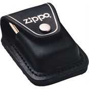 Zippo 17050 Lighter Pouch Black Leather with Belt Loop