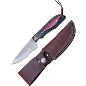 Sawmill 5 Equalizer Game Fixed Blade Knife with Multi-Color Wood Handles