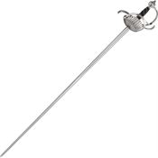 Cold Steel 88CHR Ribbed Shell Cup Hilt Rapier Sword with Black wood and Rayskin Handle