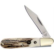 Hen & Rooster 241DS Folder Stag Knife with Genuine Deer Stag Handle