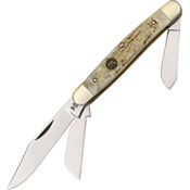Hen & Rooster 313DS Stockman Folding Pocket Knife with Stag Handle
