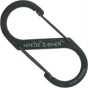 Nite-Ize NISB4-03-01 Black Size 3.52" x 1.57" x 0.31" Dual Carabiner Stainless Steel