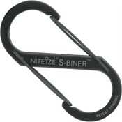 Nite-Ize NISB5-03-01 Black Size 4.38" x 1.93" x 0.33" Dual Carabiner Stainless Steel