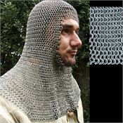 Get Dressed For Battle 2547 Full Mantle & Square Face Coif with Butted Construction