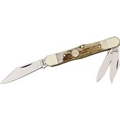 Buck Creek C6308DS Whittler Folding Pocket Knife with Deer Stag Handle