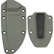 ESEE 40FGC Model 3 Sheath with Molded Foliage Green Zytel Construction with Boot Clip