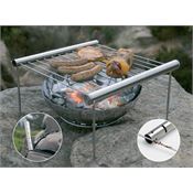 Grilliput 42001 Camp Grill With Durable Stainless Construction