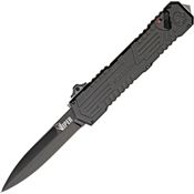Schrade OTF3B Viper Out The Front Assisted Opening Dagger Knife with Black Handle