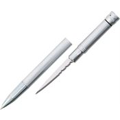 China Made 210503WH Pen Fixed Knife with Silver Metal Body