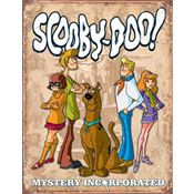 Tin Sign 1856 Scooby Doo! Mystery Inc Rich Vibrant Colors and Heavy Embossing Tin Sign