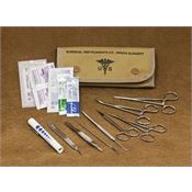 Elite First Aid Kits 80122TAN First Aid Kit Field Surgical Kit with Tan Canvas Pouch