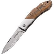 Magnum M01RY818DAM Caveman Damascus Lockback Folding Pocket Knife