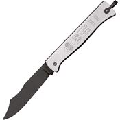 Douk-Douk 829GM Le Tiki Folder Pocket Knife Carbon Steel Blade with Silver Finish Folded Steel Handle