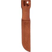 Sheath 1136 Straight Knife with Brown Basketweave Leather Construction