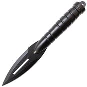 Smith & Wesson 8 Fixed Black Finish Spear Blade Knife with Grooved Aluminum Handle