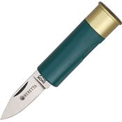 Beretta 70GR Shotshell Green Linerlock Folding Pocket Knife