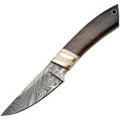 Damascus 1099 Skinner Fixed Damascus Steel Skinner Blade Knife with Walnut Handle