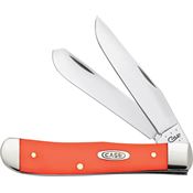 Case 80500 Trapper Synthetic Folding Pocket Knife with Orange Synthetic Handle