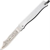 Douk-Douk 815CHPM Folder Knife with Silver Finish Folded Steel Handle