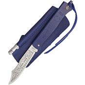 Douk-Douk 815GMCOLB Folder Blue Folding Pocket Knife with Blue Finish Folded Steel Handle