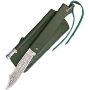 Douk-Douk 815GMCOLG Folder Knife with Green Finish Folded Steel Handle