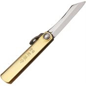 Higonokami O01 SK Folder Brass Framelock Pocket Knife